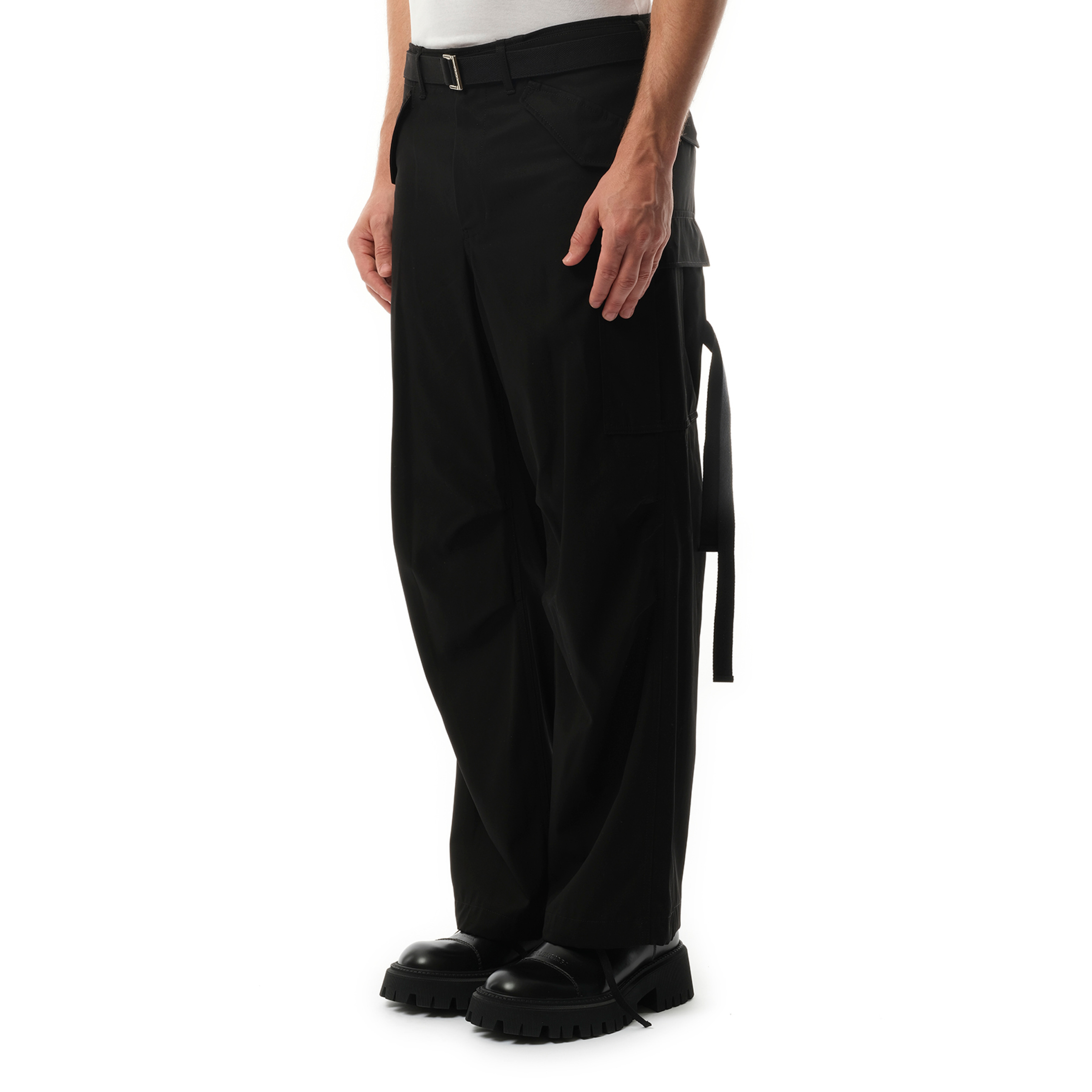 Cotton Twill Pants in Black - 5