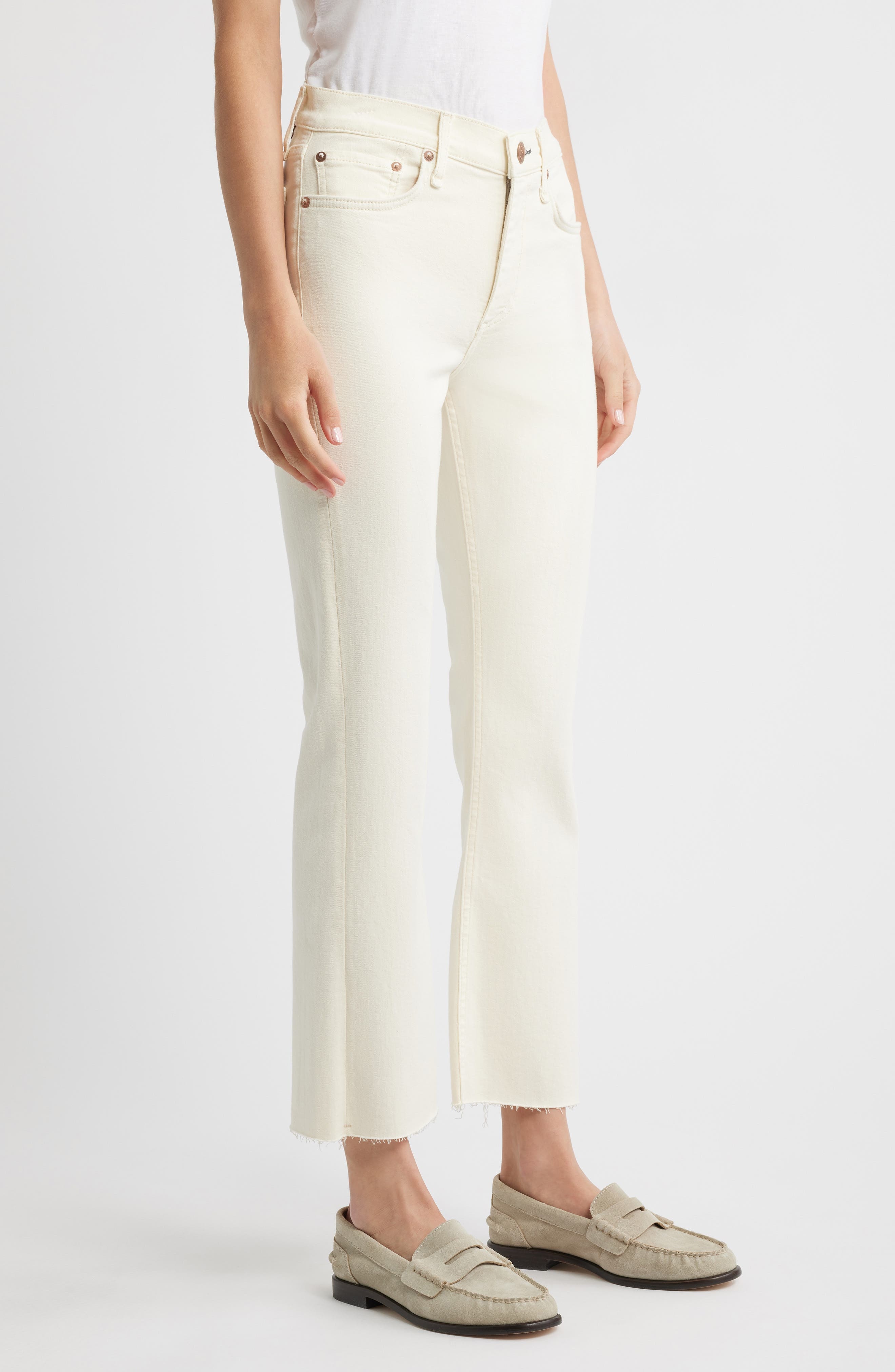 Peyton Mid Rise Ankle Bootcut Jeans - 3