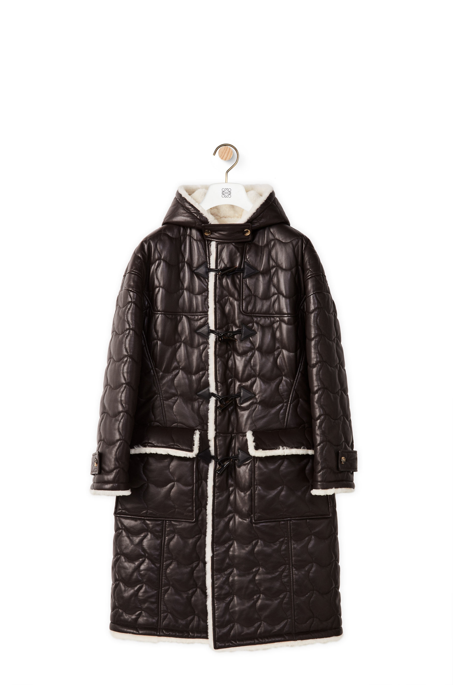 Matelasse coat in shearling - 1