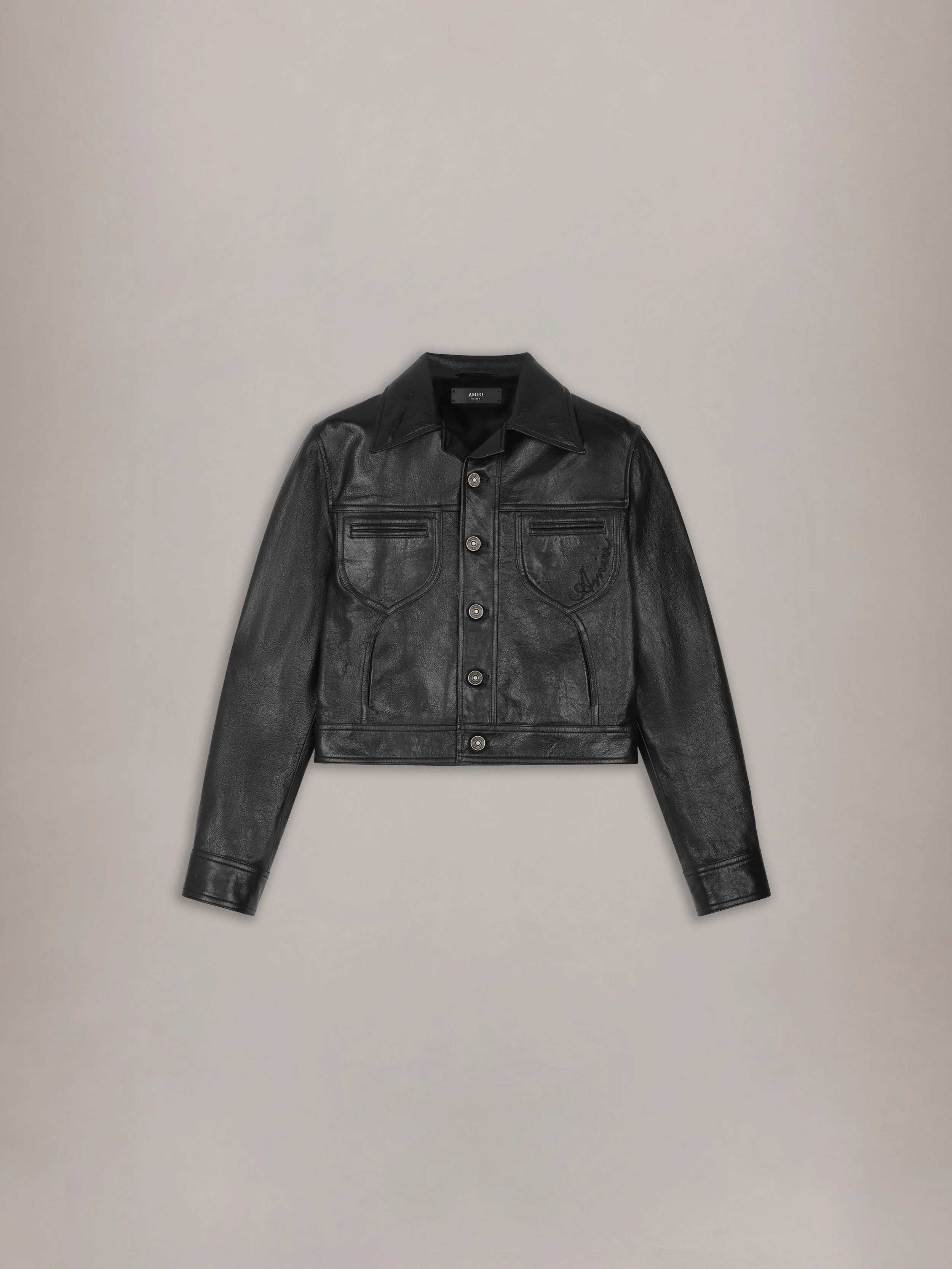 WOMEN'S VINTAGE CUT LEATHER JACKET - 1