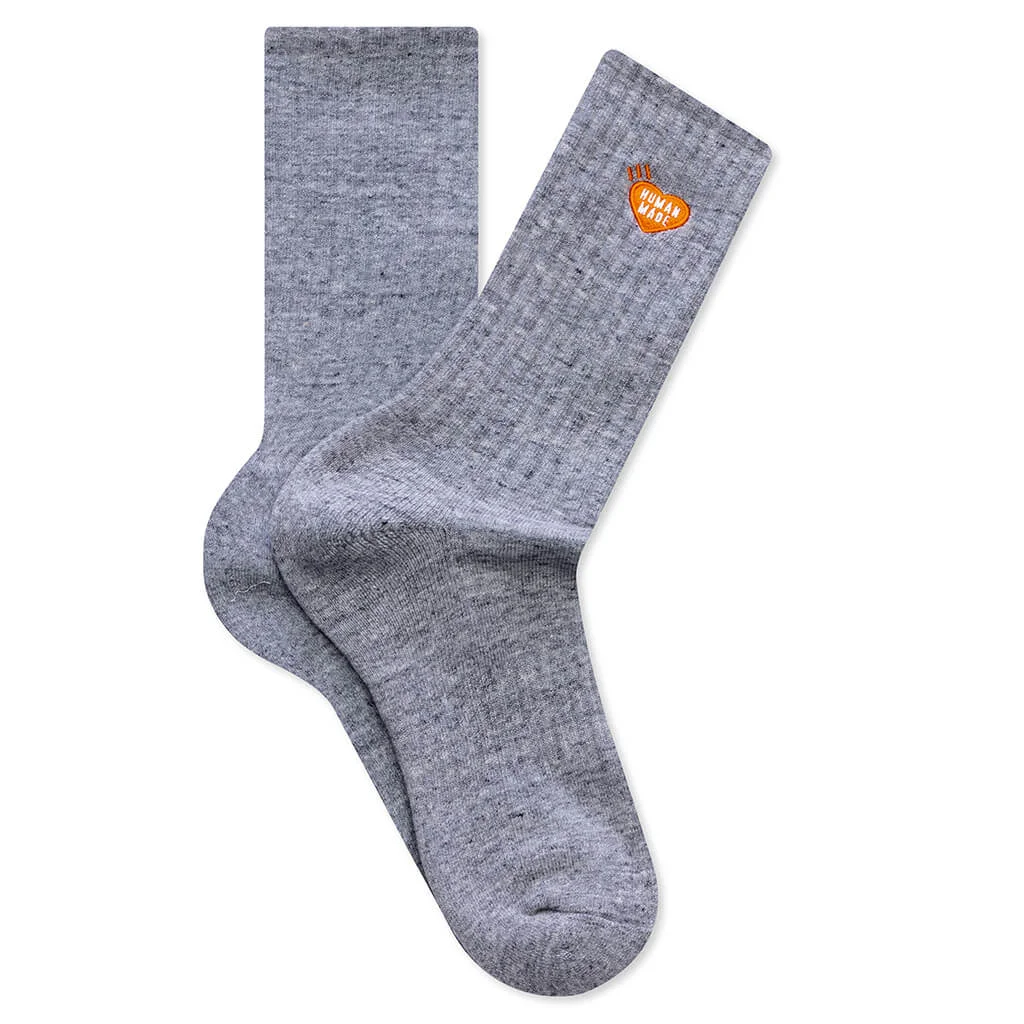PILE SOCKS - GRAY - 1