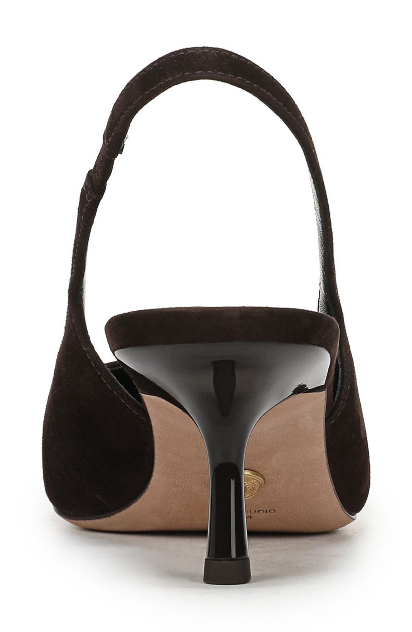 Veronica Beard Cashel Slingback Pointed Toe Pump in Espresso at Nordstrom - 7