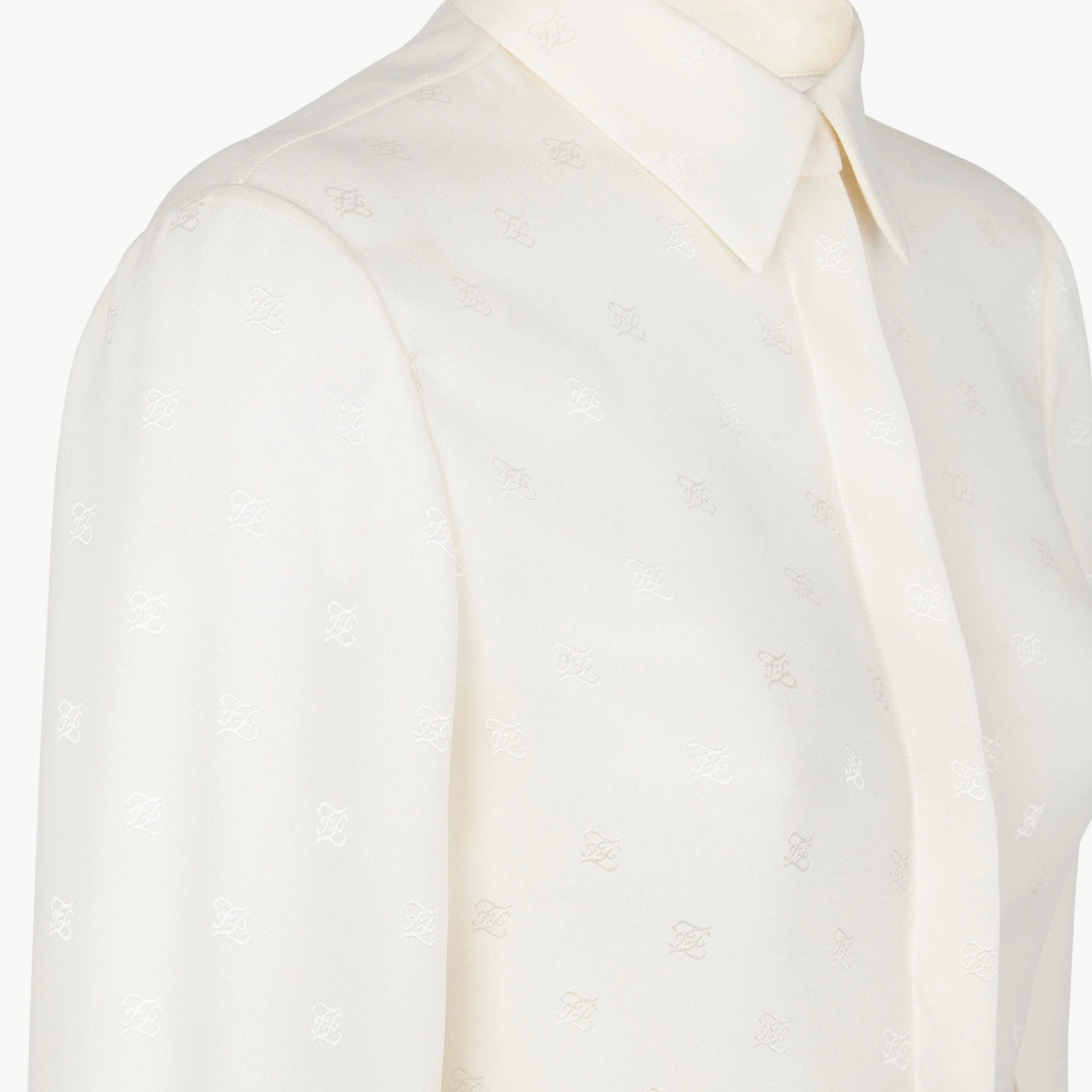 White crêpe de Chine shirt - 3