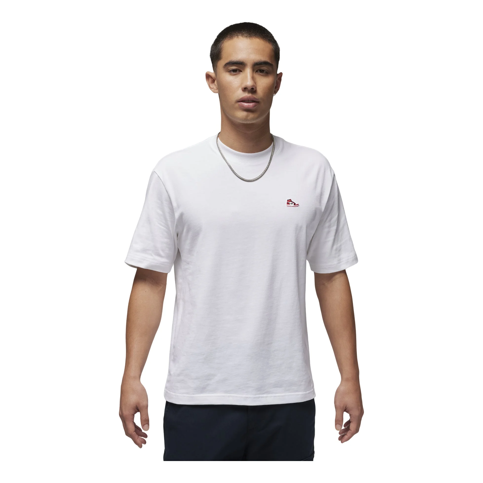 Air Jordan Brand Embroidered Patch T-Shirt Asia Sizing 'White' FN5983-100 - 1