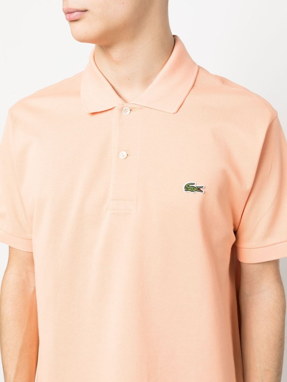 LACOSTE logo patch polo shirt REVERSIBLE