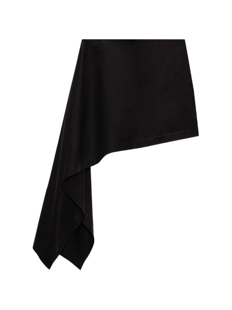 draped asymmetric mini skirt 1
