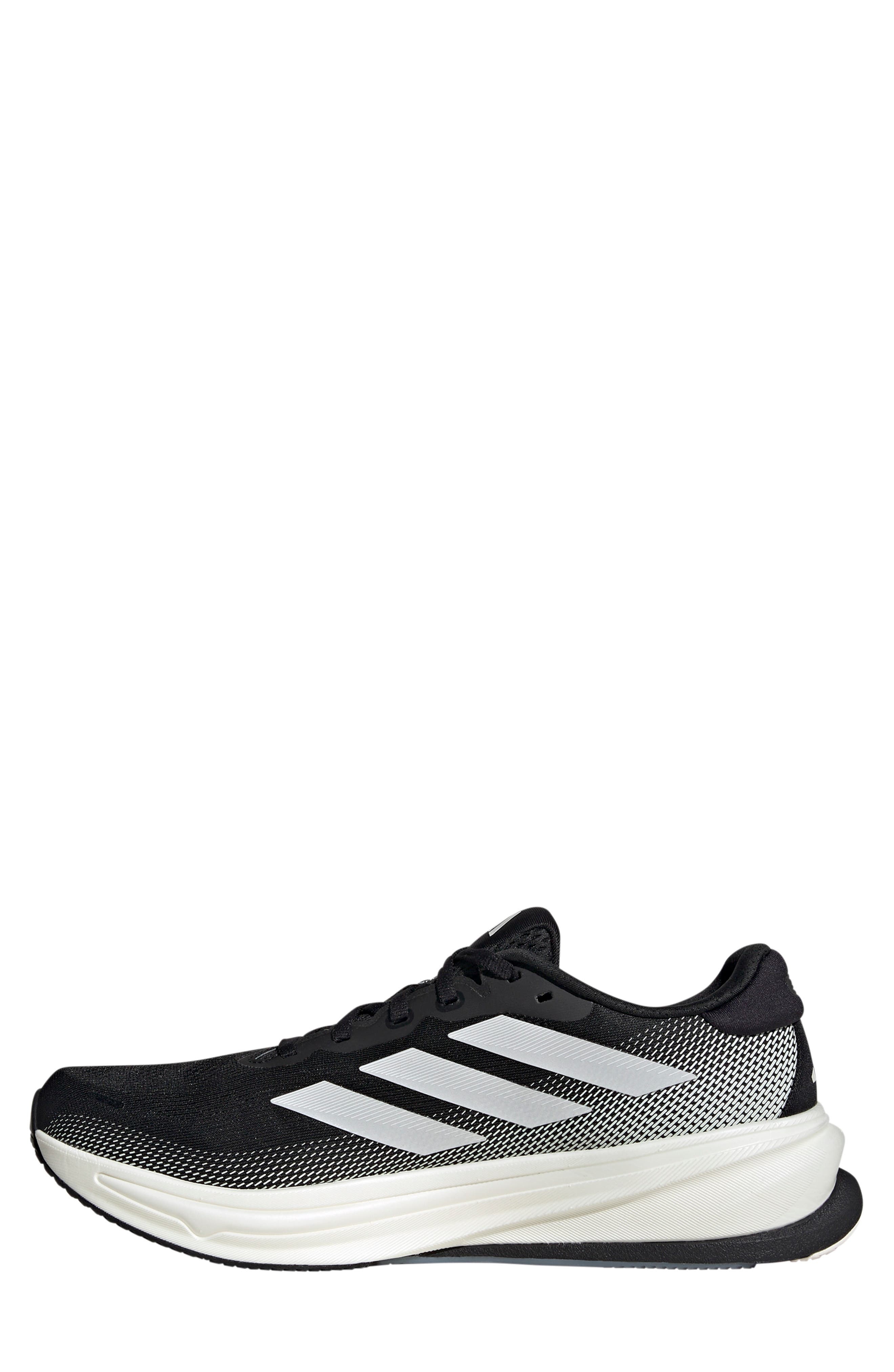 adidas Supernova Rise 2 Running Shoe in Black/Metallic/Crystal White at Nordstrom - 6
