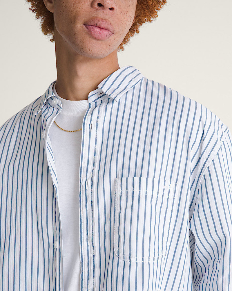 Premium Dobby Stripe Long Sleeve Shirt 5