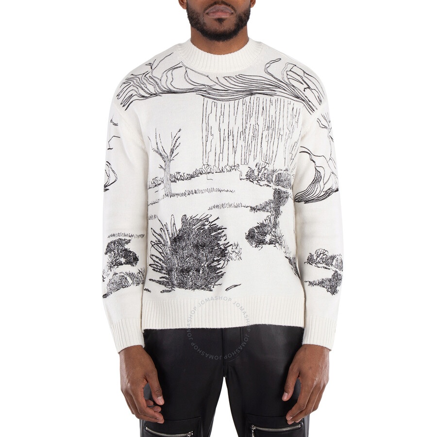 Emporio Armani Nature Embroidery Alpaca-Blend Sweater - 3