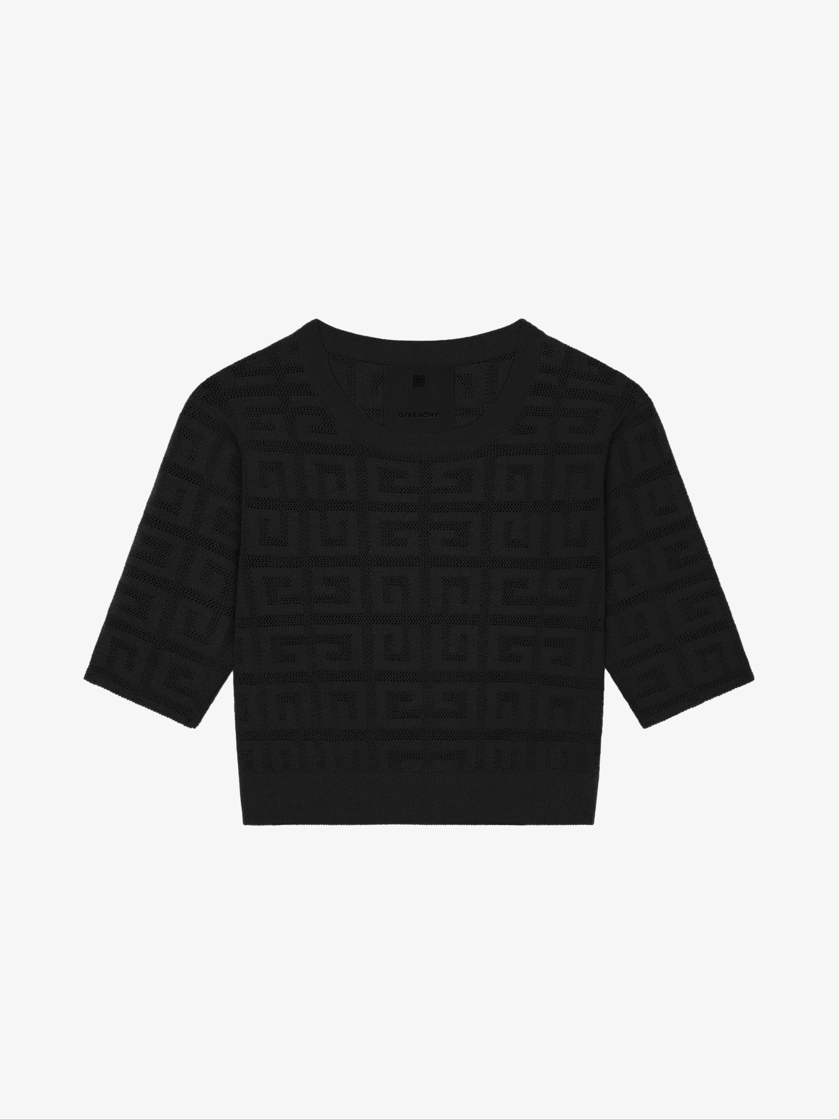 CROPPED SWEATER IN 4G JACQUARD - 1