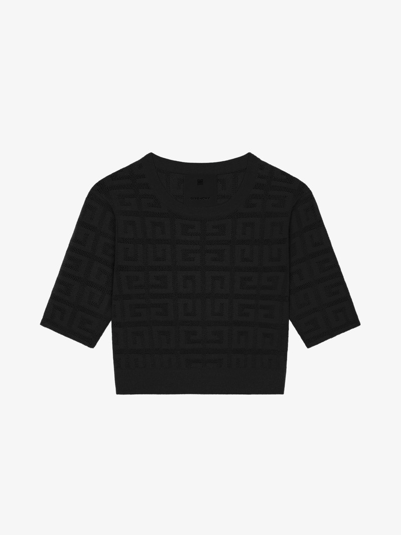 CROPPED SWEATER IN 4G JACQUARD 1