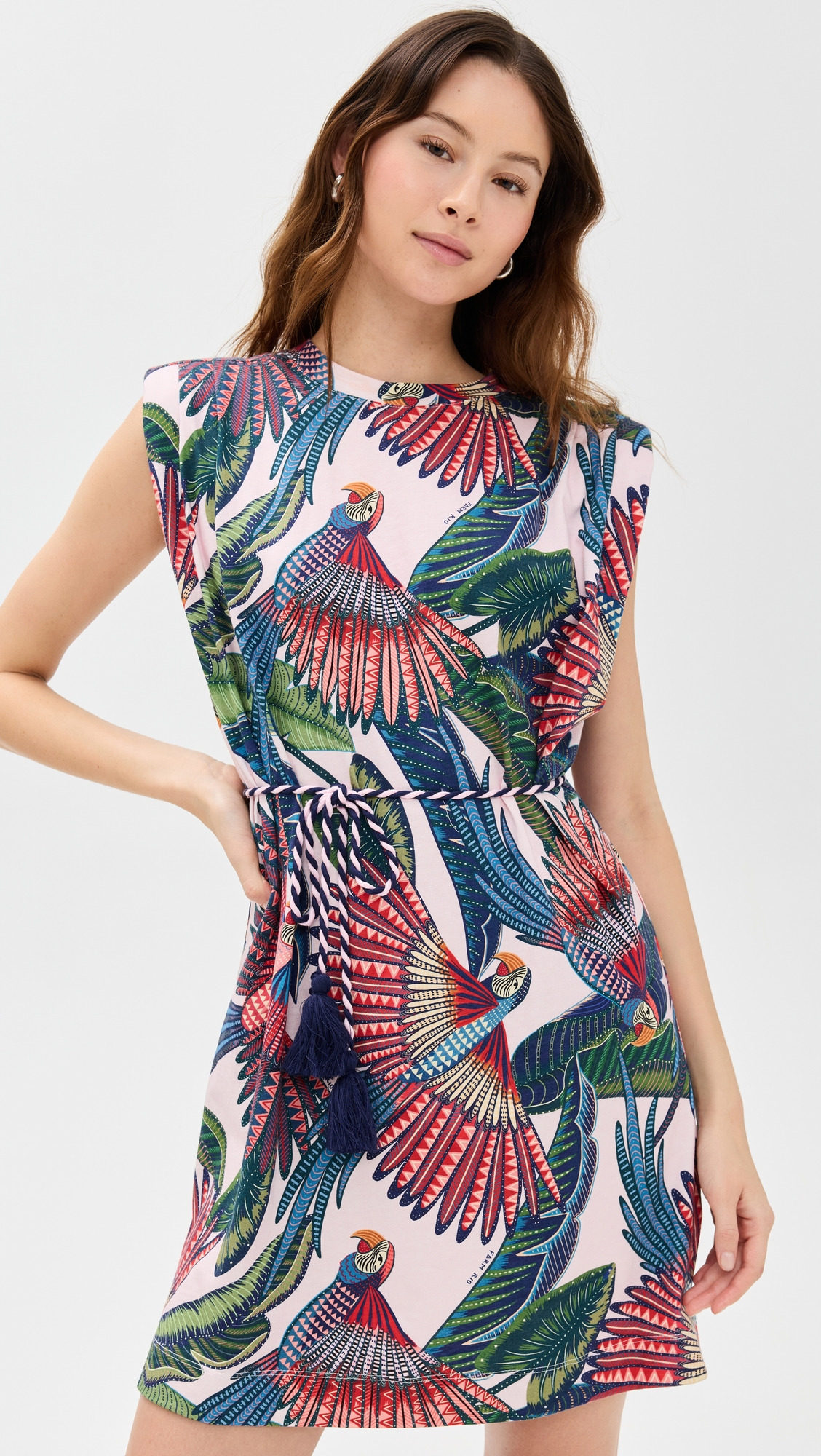 Macaw Flight Mini T-Shirt Dress - 1