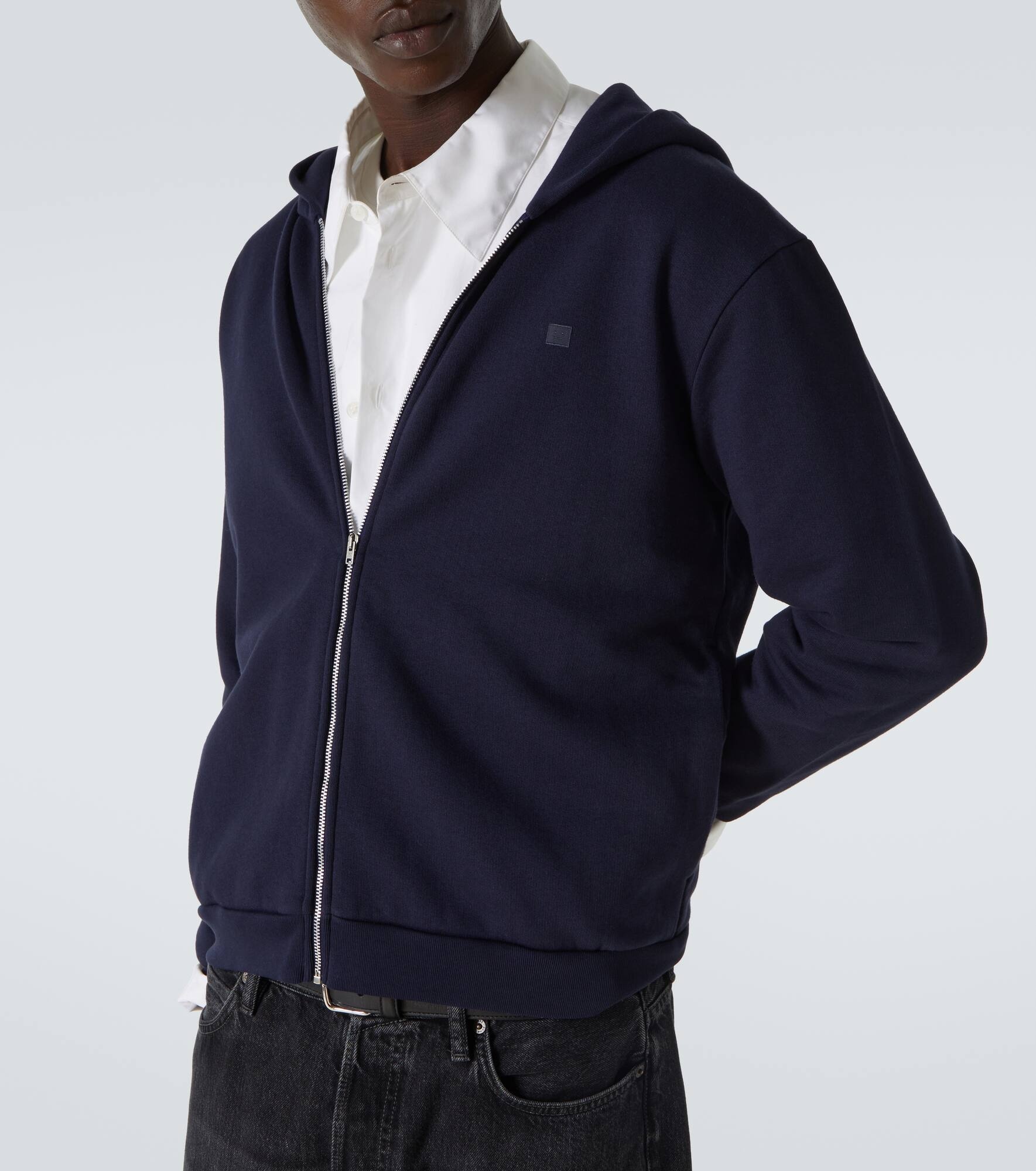 Face cotton jersey hoodie - 5