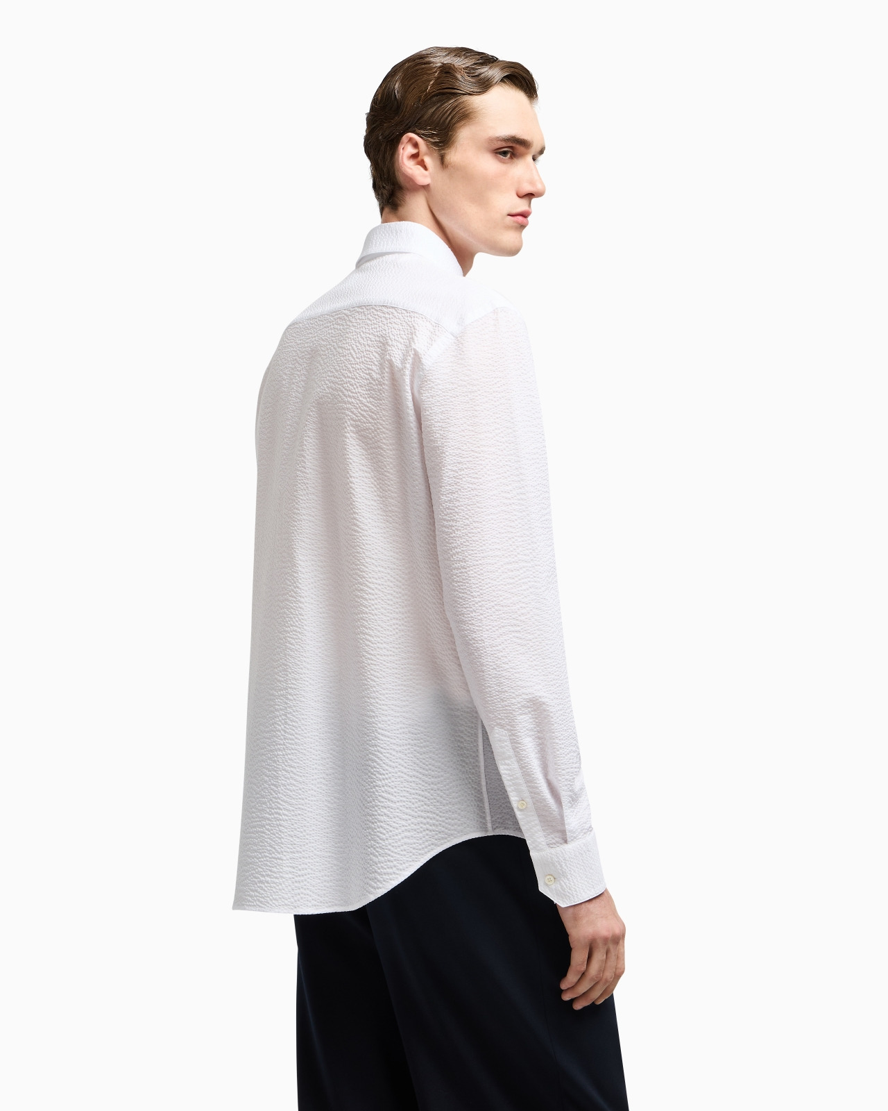 REGULAR-FIT COTTON-SEERSUCKER SHIRT - 3