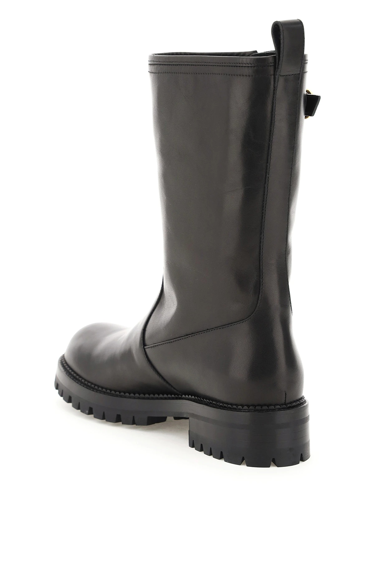 BIKER BOOTS WITH MEDUSA SAFETY PIN - 2