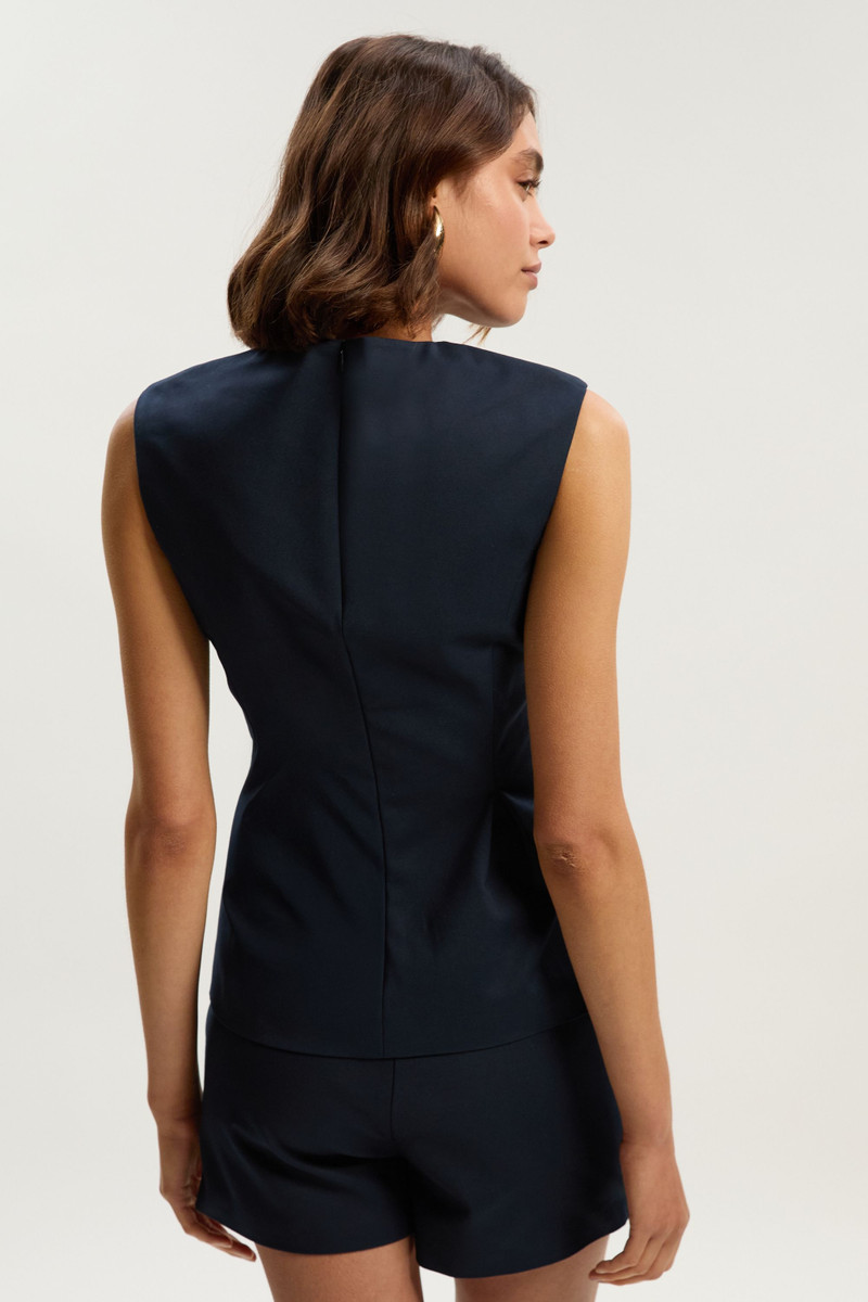 Techno Hardware Detail Sleeveless Woven Top 5