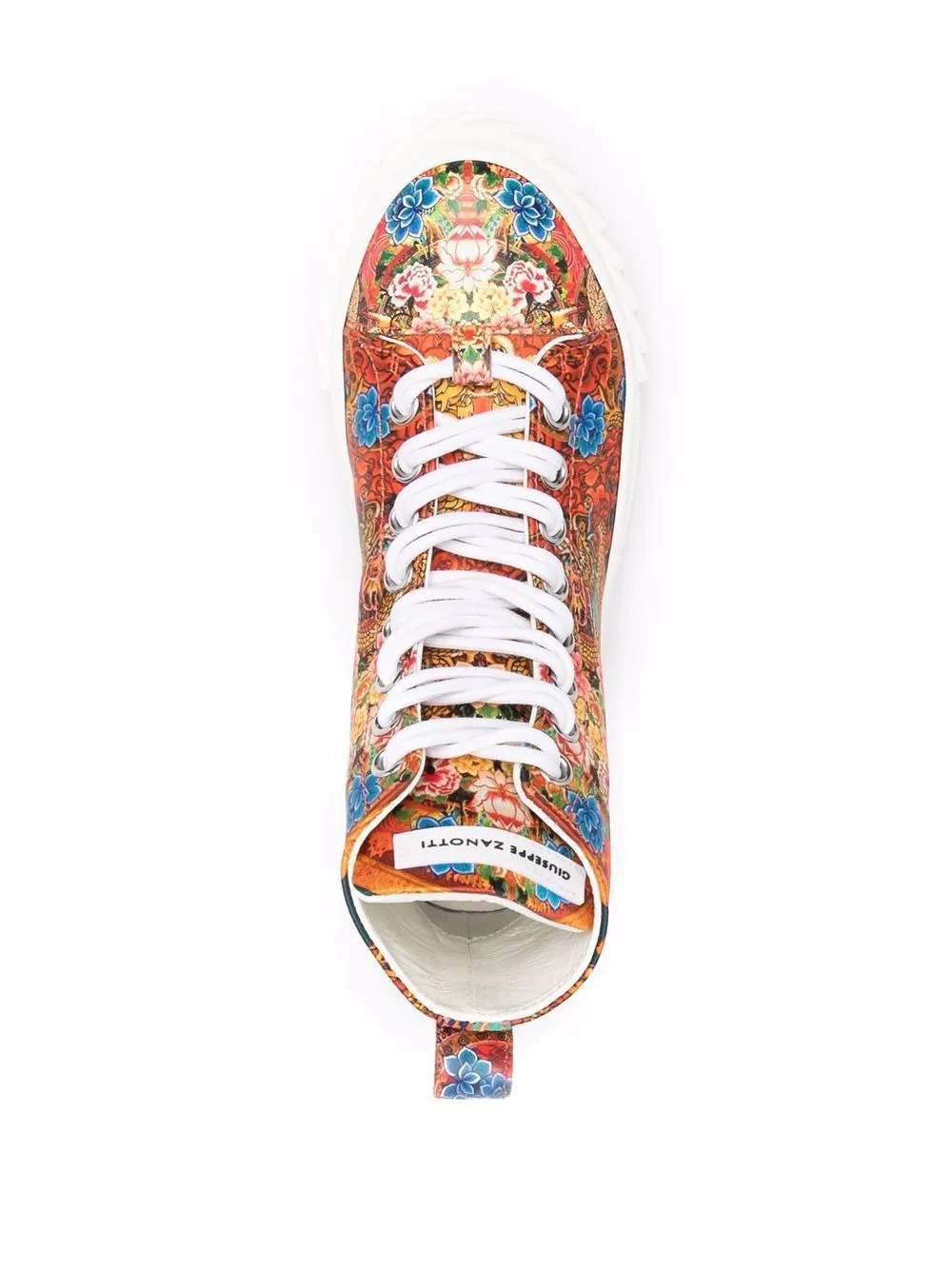 floral-print sneakers - 4