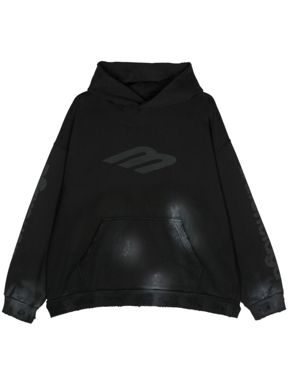 3B Stencil cotton hoodie - 1