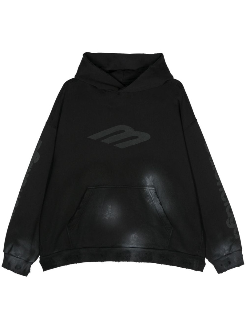 3B Stencil cotton hoodie - 1