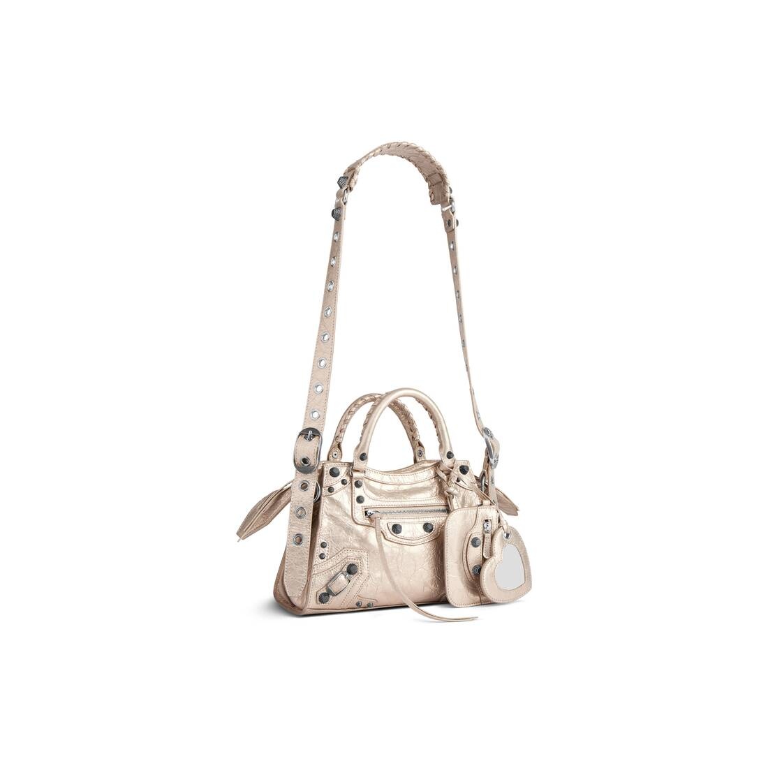 Women's Neo Cagole Xs Handbag Metallized  in Beige - 2