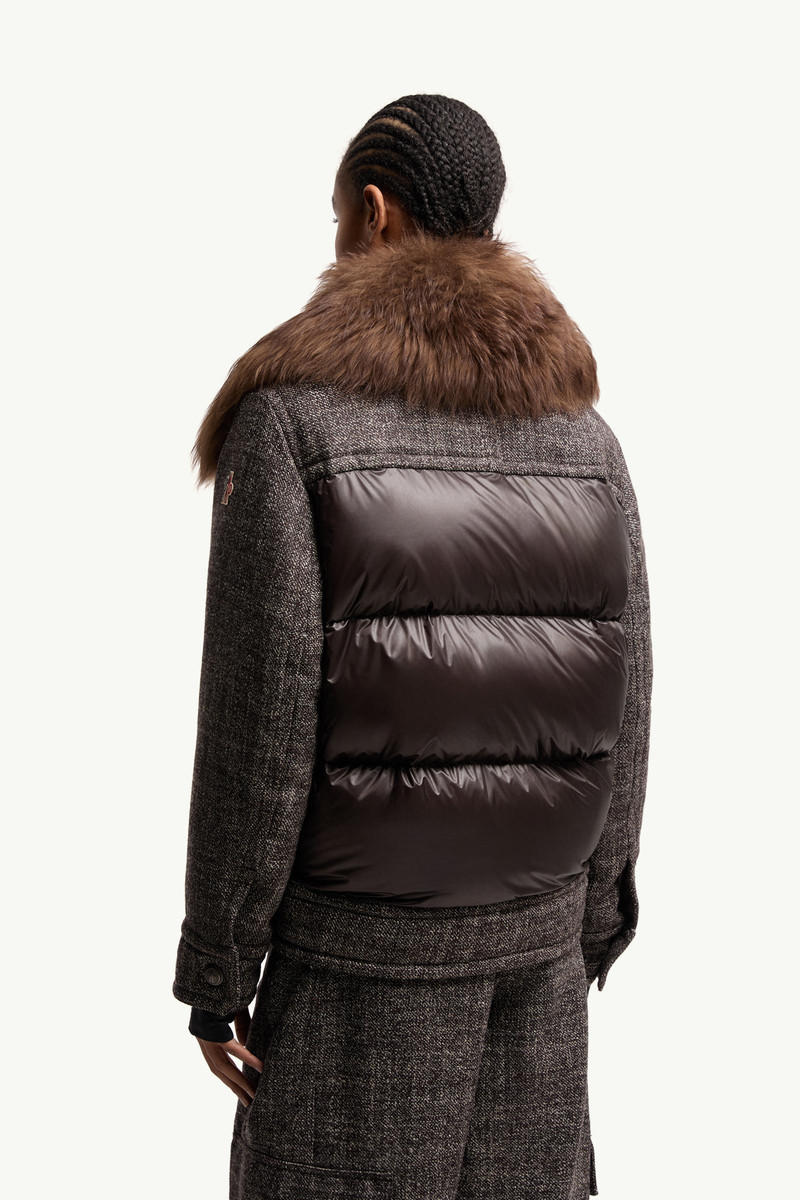 Faite Shearling & Wool Short Down Jacket 5