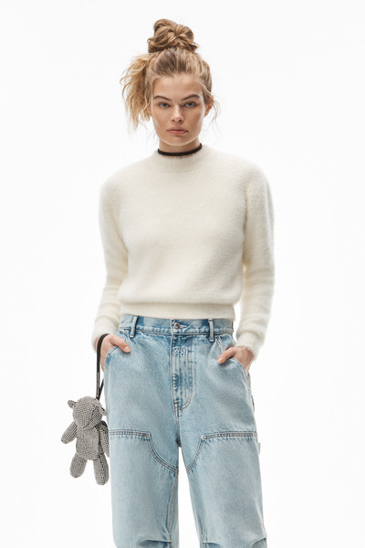 Alexander Wang CREWNECK PULLOVER IN FAUX FUR outlook