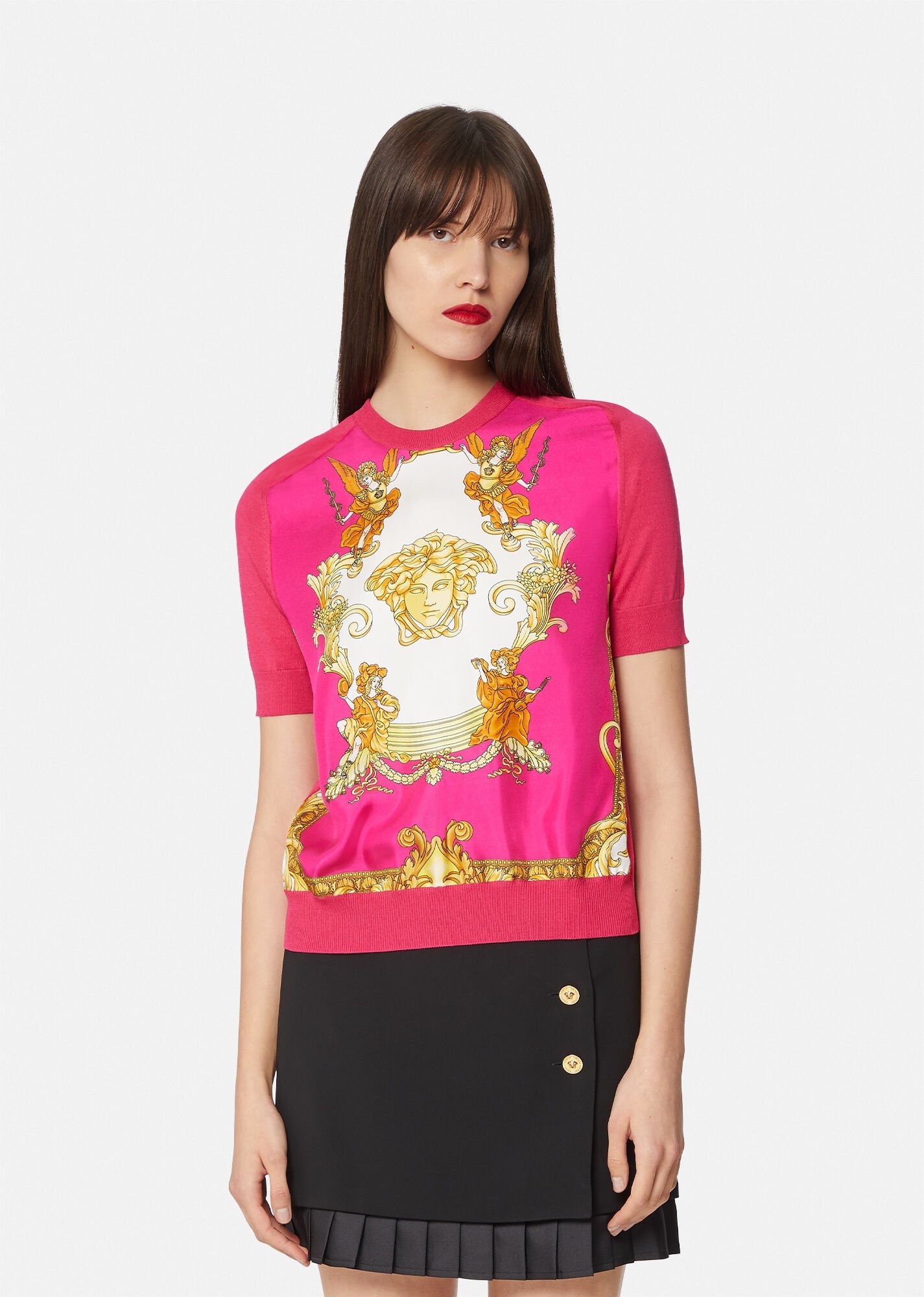 Medusa Renaissance Print Insert Sweater - 2