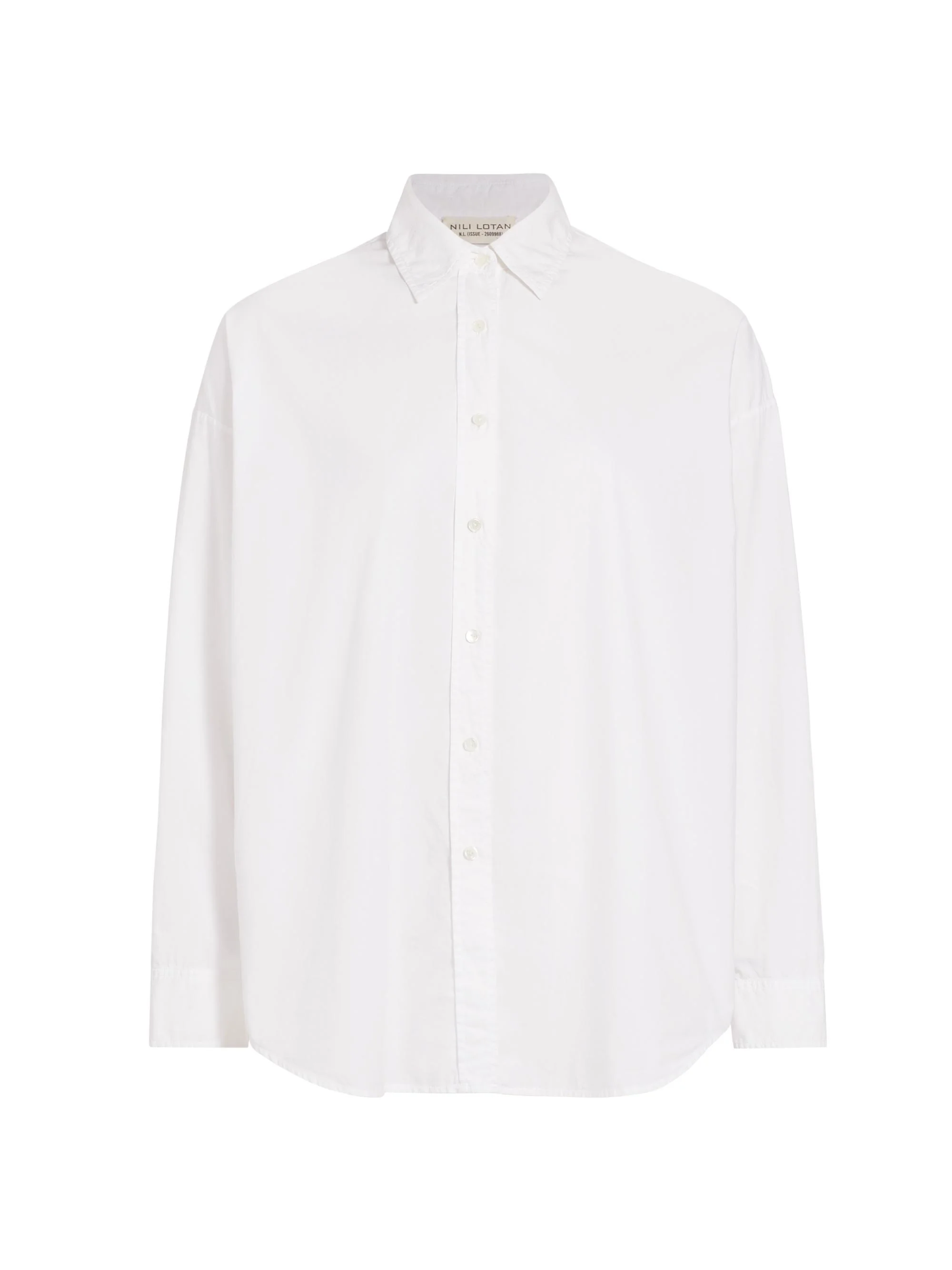 Women's Mael Oversized Button-Front Shirt - White - 1