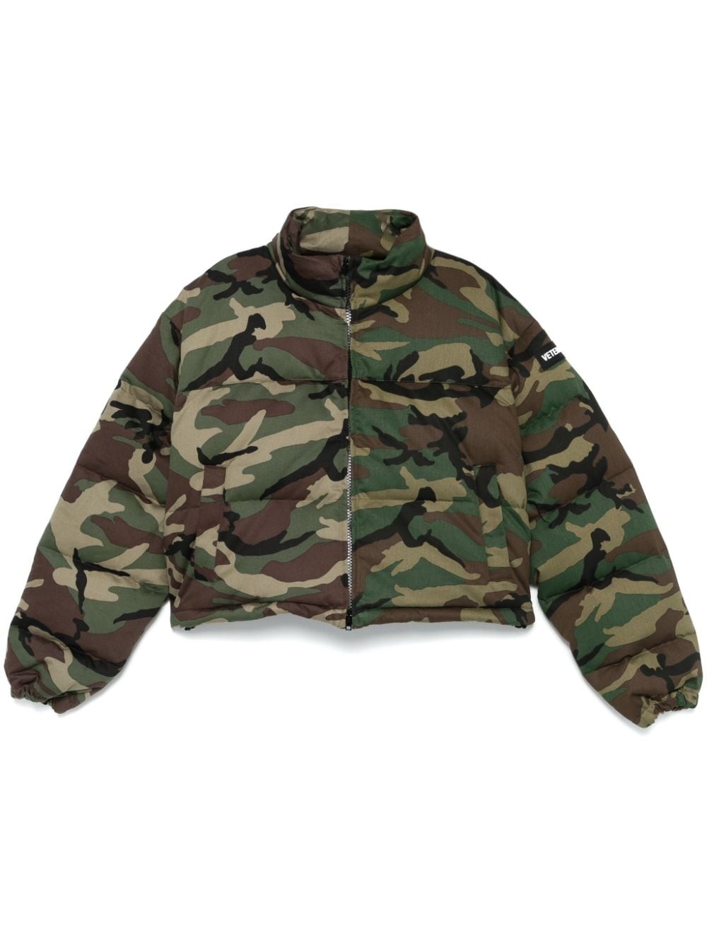 camouflage puffer jacket - 1