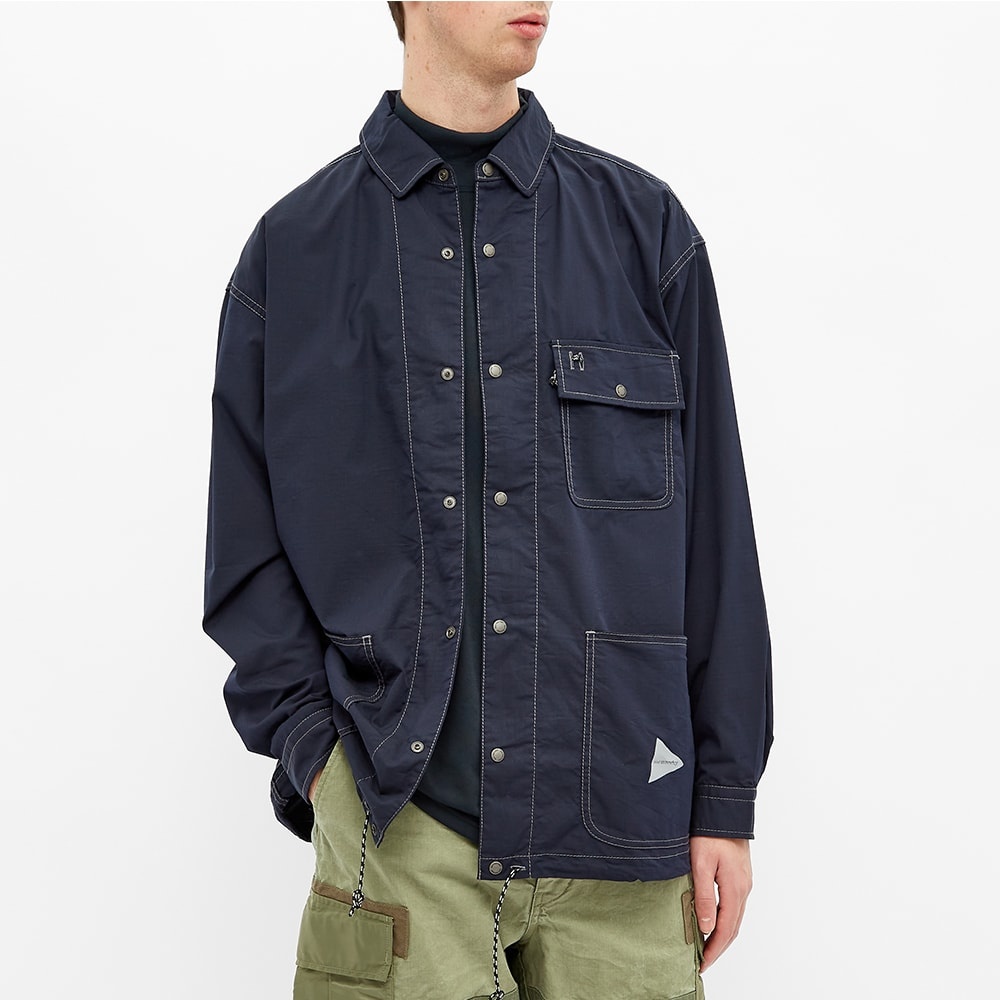 And Wander Drip Rip Shirt Jacket - 5