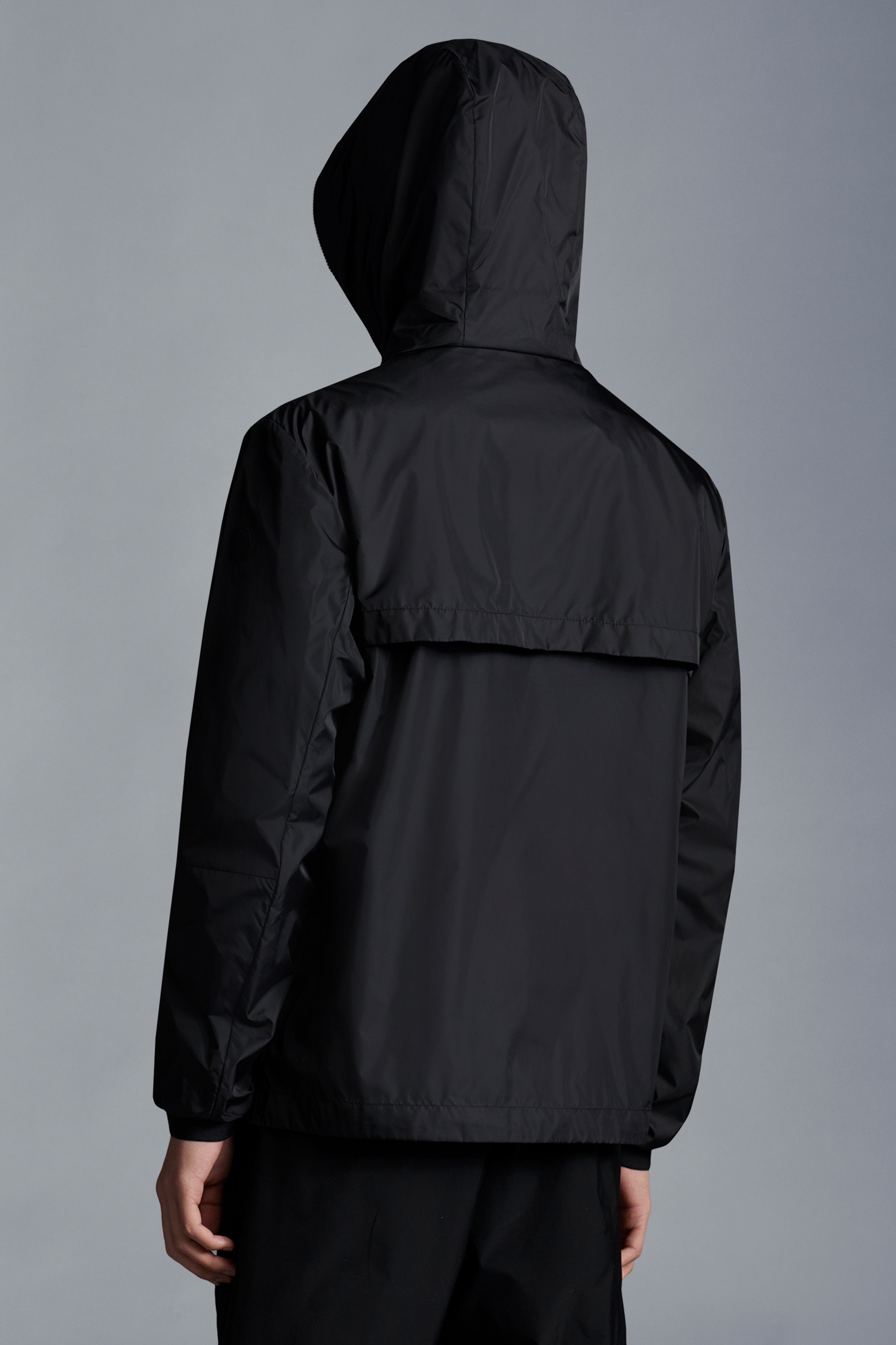 Logo Jacquard Nylon Rain Jacket