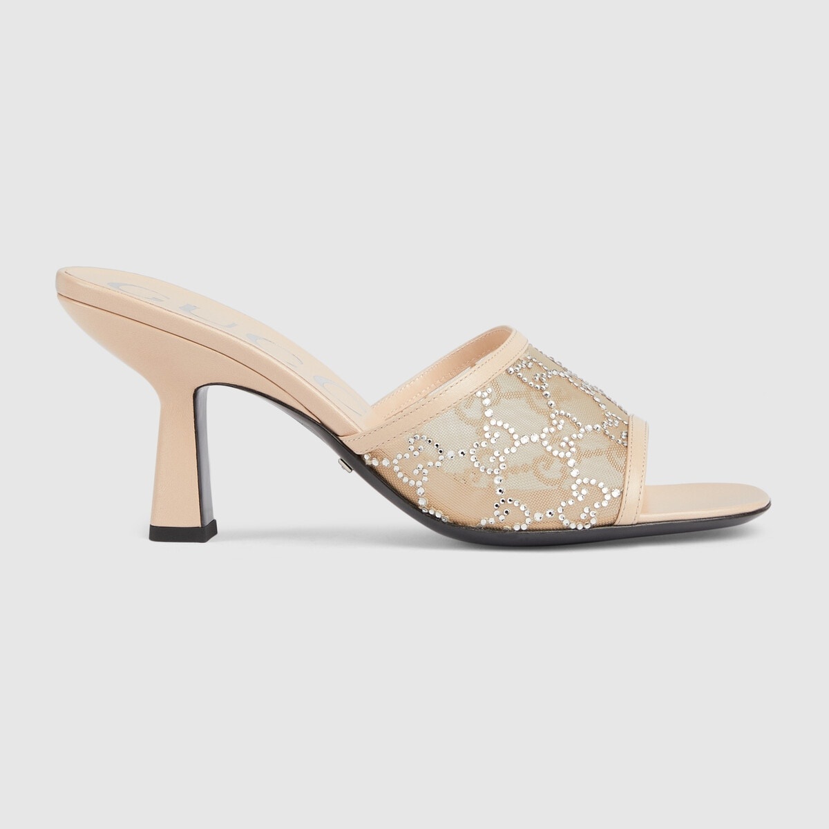 GUCCI Women's GG mid-heel slide sandal | REVERSIBLE