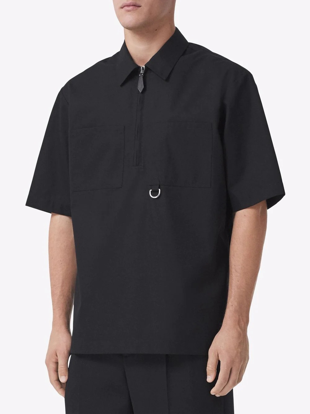 short-sleeve zip-fastening shirt - 3