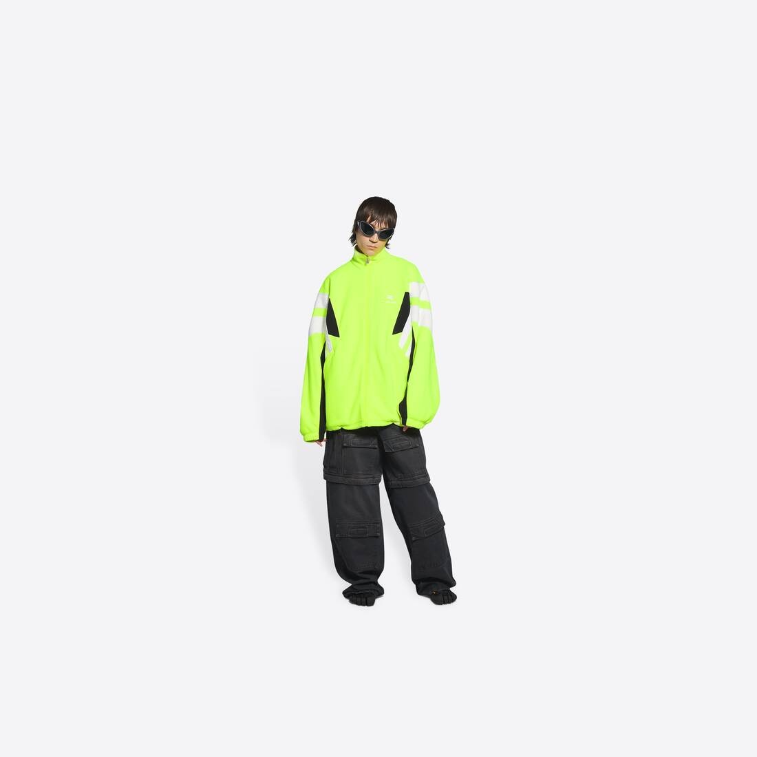 BALENCIAGA Sporty B Cosy Tracksuit Jacket in Yellow | REVERSIBLE