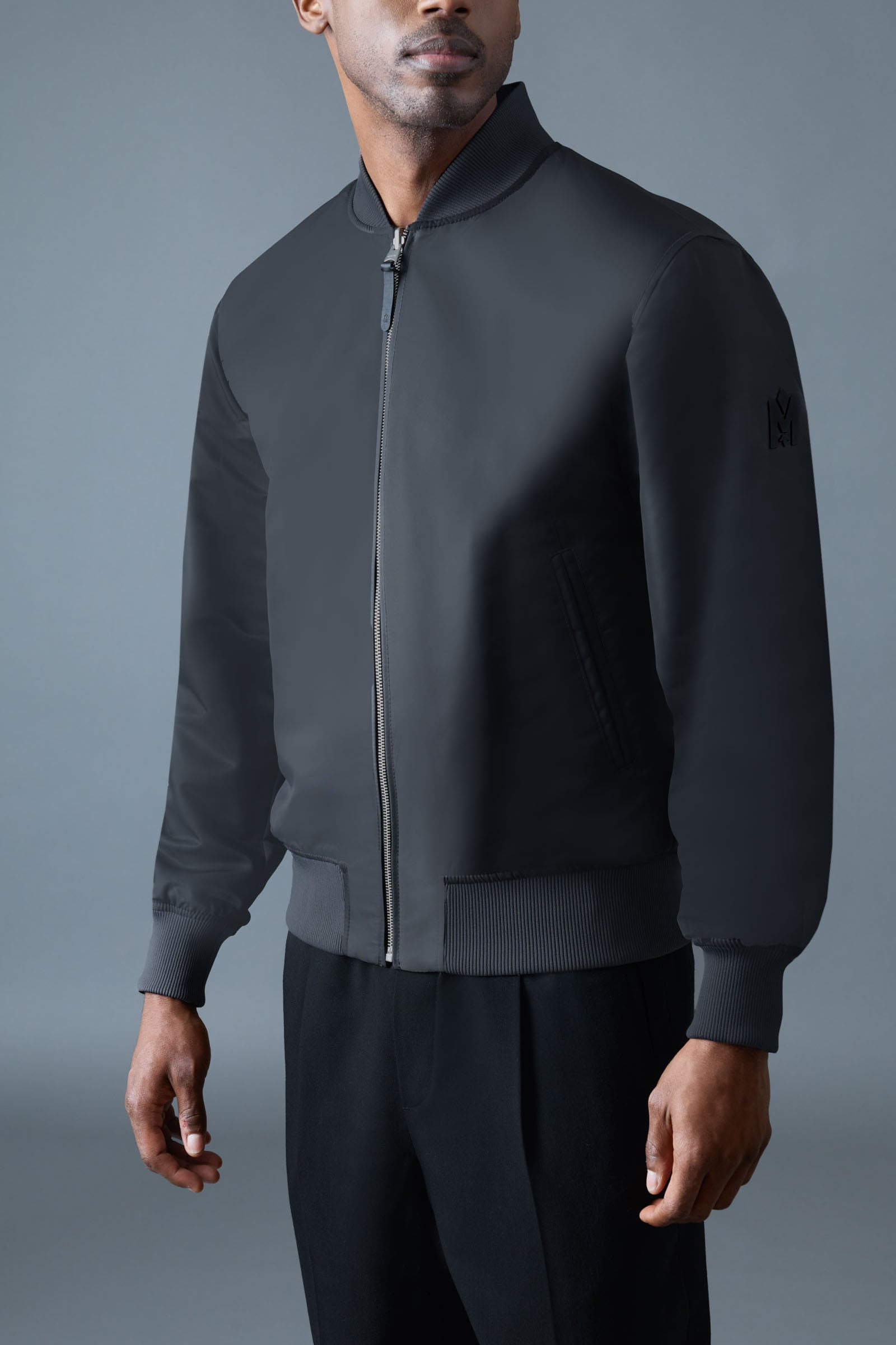 EASTON-SA 2-in-1 Reversible Leather Bomber Jacket - 6