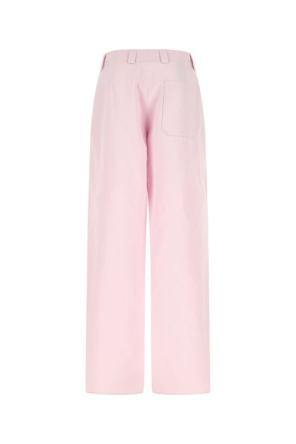 ZEGNA MAN Pastel Pink Cotton Blend Wide-Leg Pant - 2