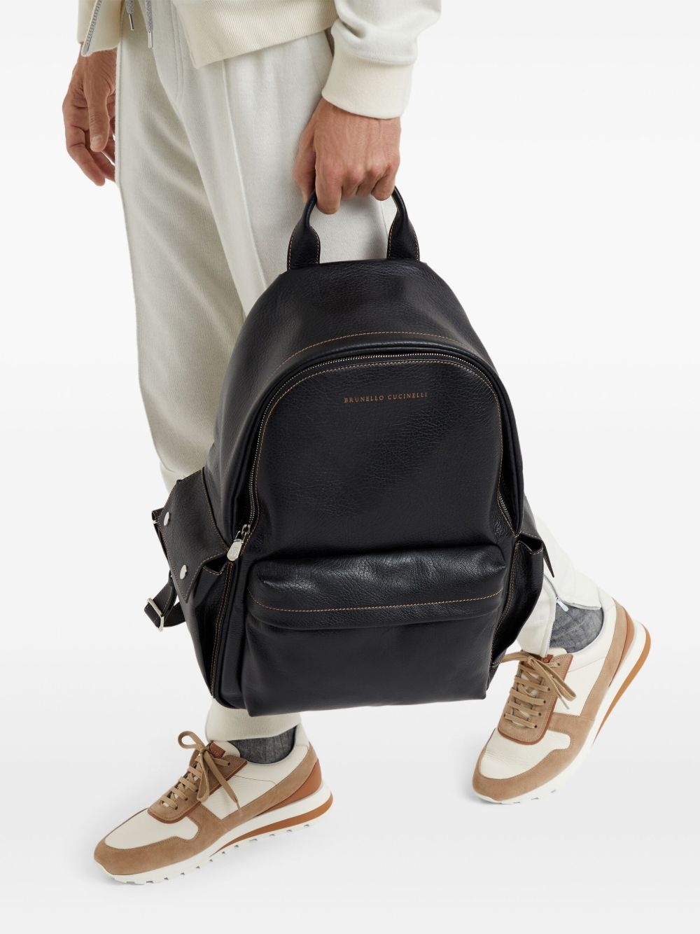 leather backpack - 2