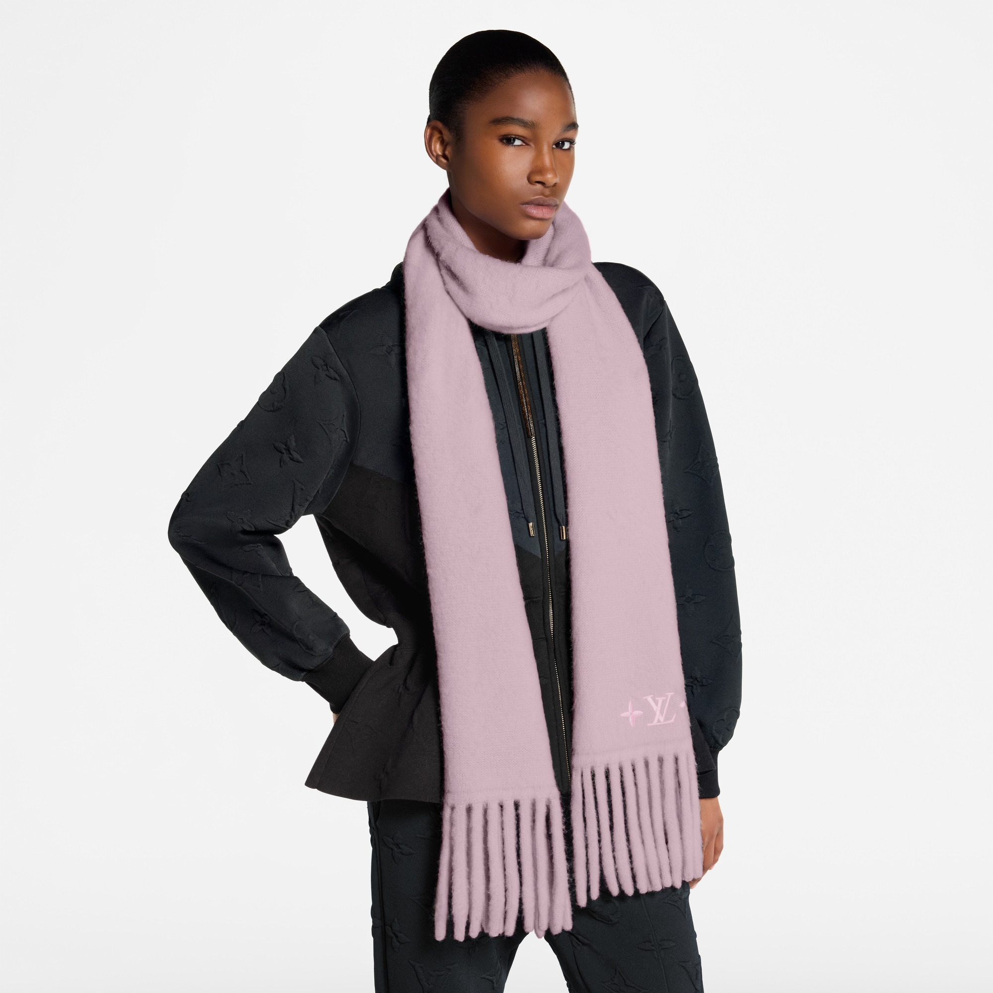 LV Fluffy Scarf - 4