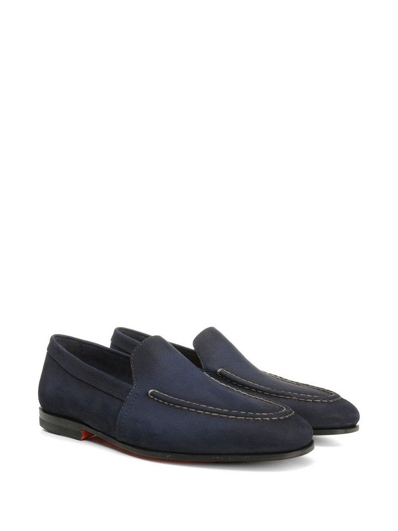 Santoni Malibu suede loafers outlook