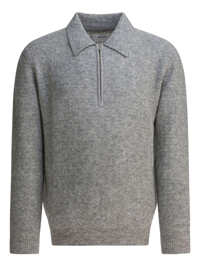 Alfie zip-textured polo shirt 1