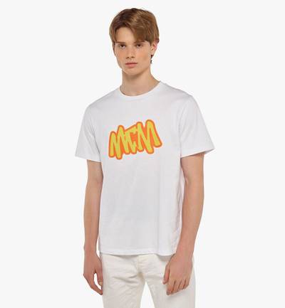 MCM Men’s MCM Sommer Logo Print T-Shirt in Organic Cotton outlook