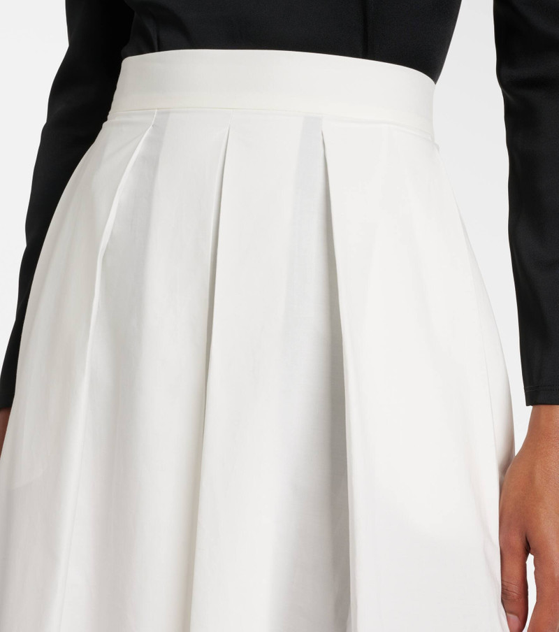 Cotton popeline midi skirt 4