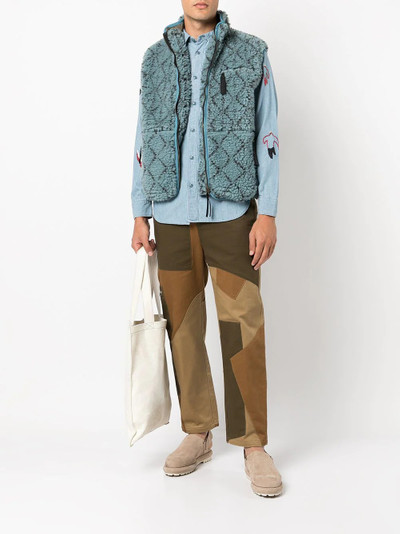 Kapital swallow-embroidered work shirt outlook
