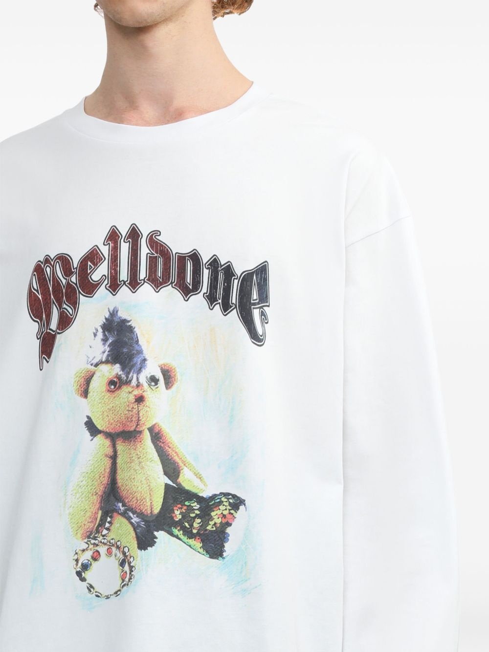 Bear-print sweatshirt - 5