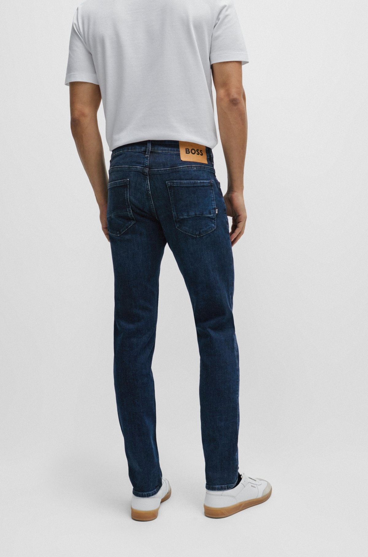 EXTRA-SLIM-FIT JEANS IN INDIGO SUPER-STRETCH DENIM - 4
