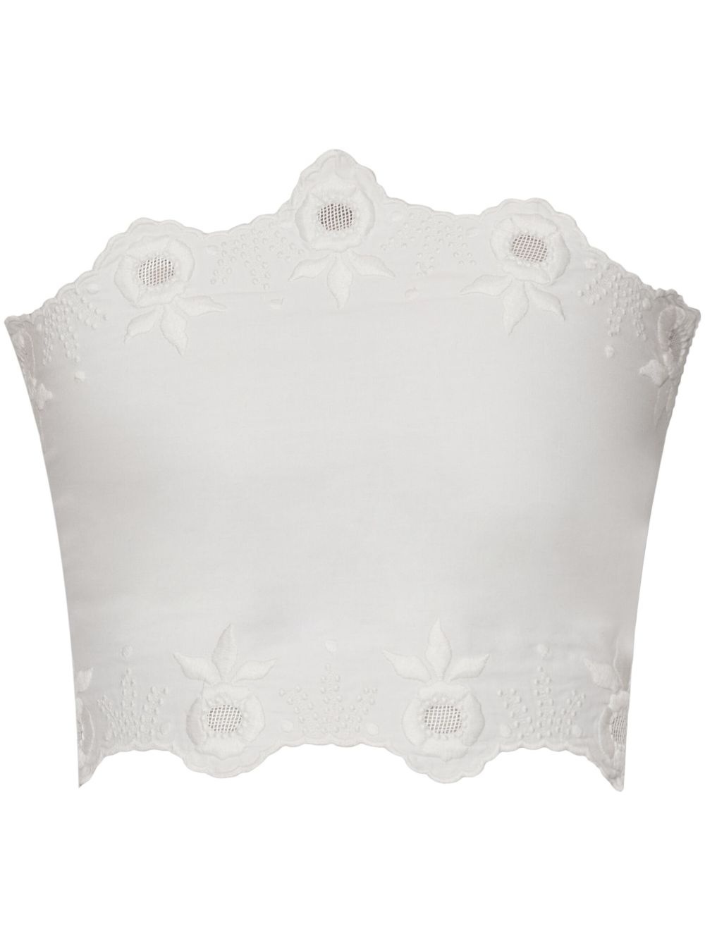 embroidered detailing top - 1