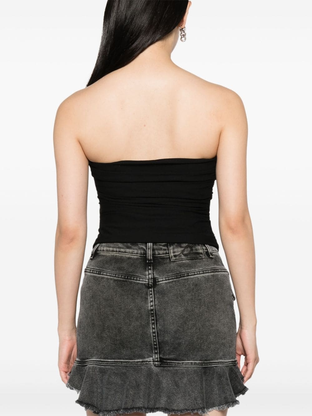 ruched bandeau top - 4