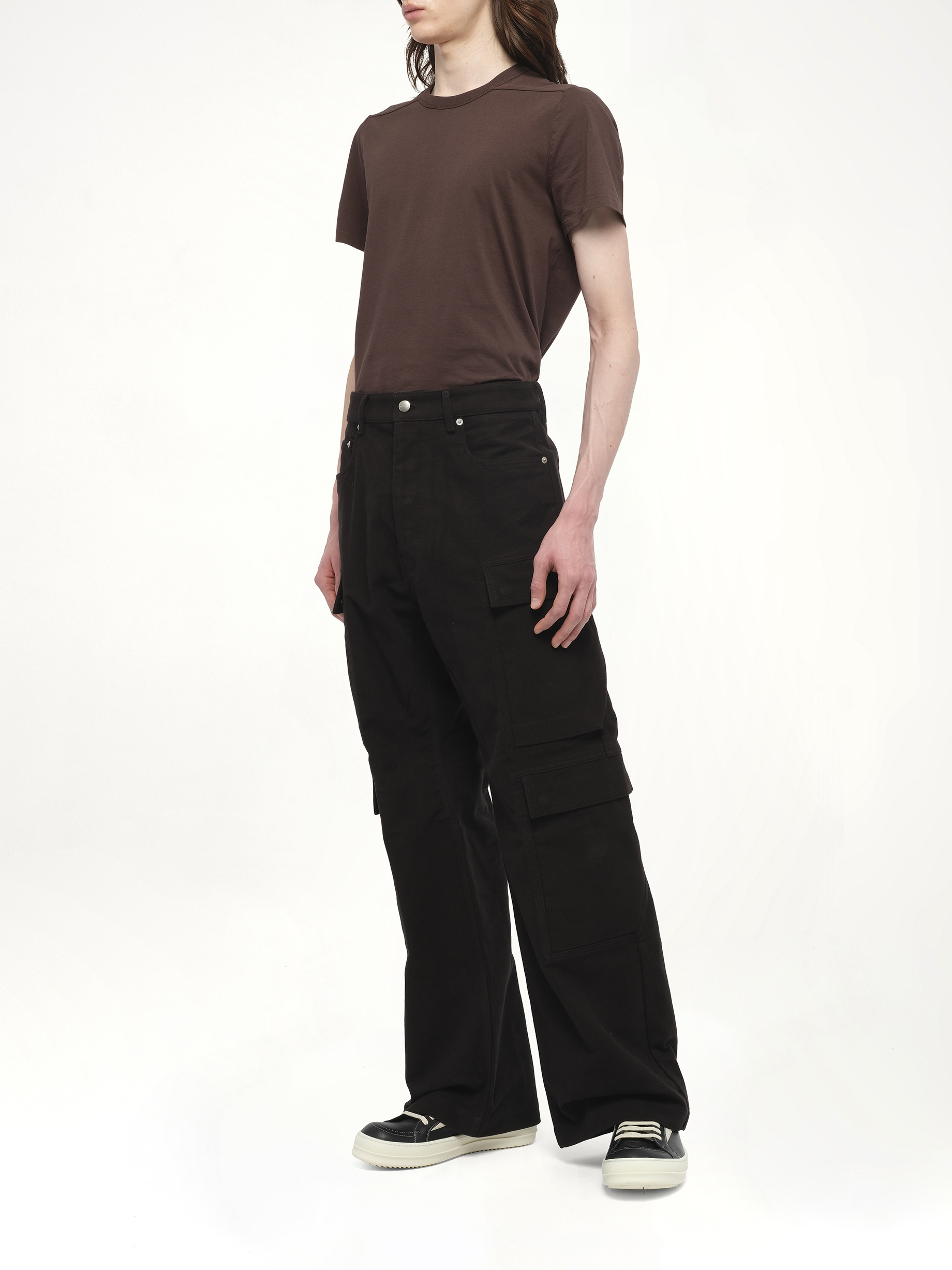 Double Cargo Jeans in Black - 4