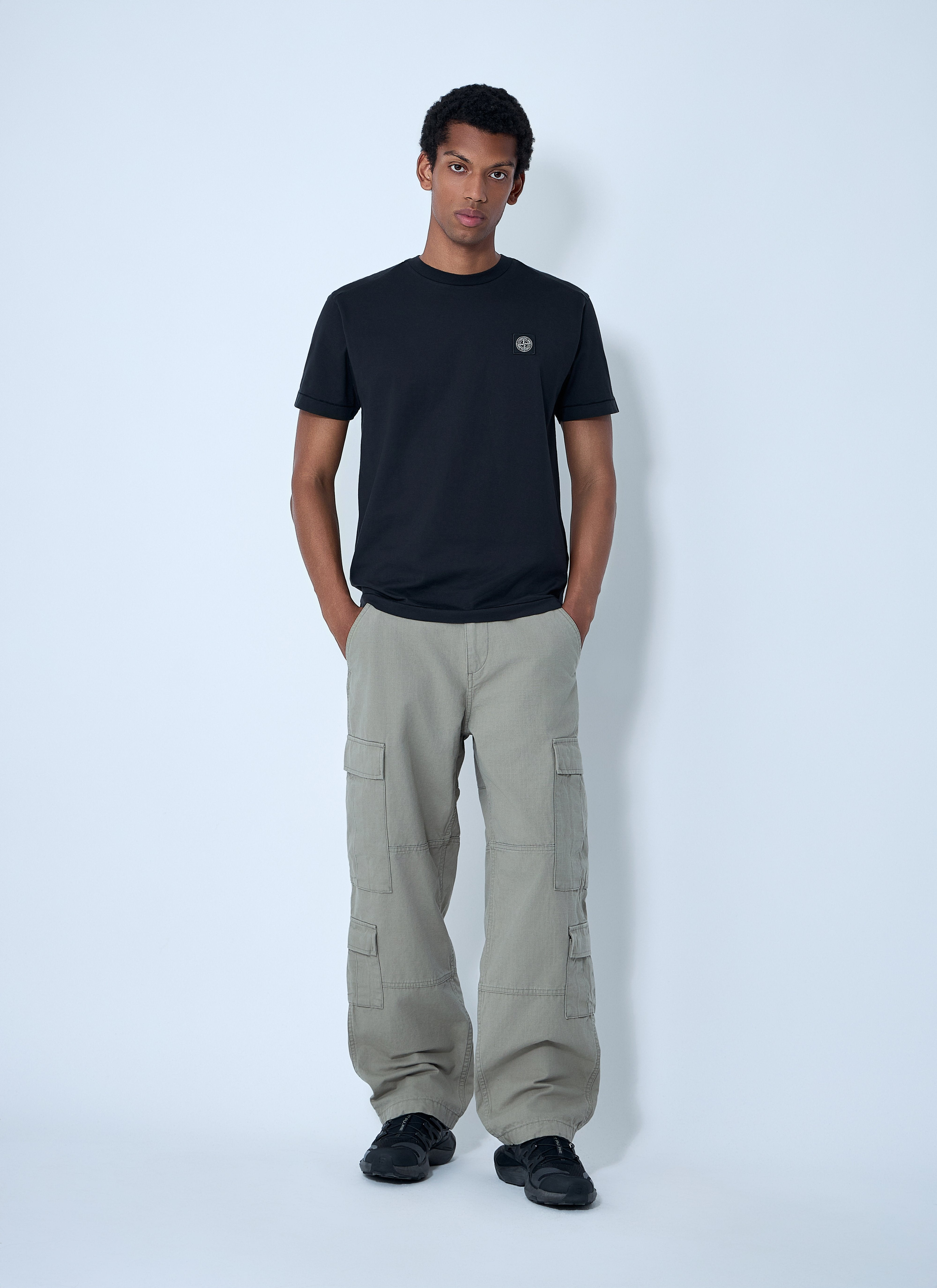 Stone Island Men Logo Motif T-Shirt - 2
