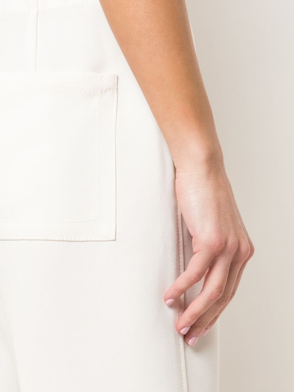 belted-cuff cropped trousers - 5